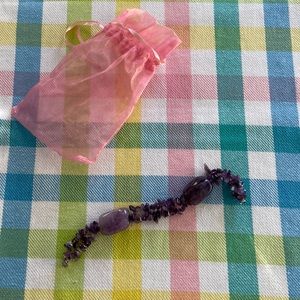 Purple rock bracelet